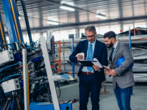 online marketing for manufacturing strategies displayed on graphs