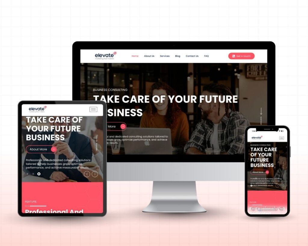 Corporate Consultant Website Design By Simplified Marketing